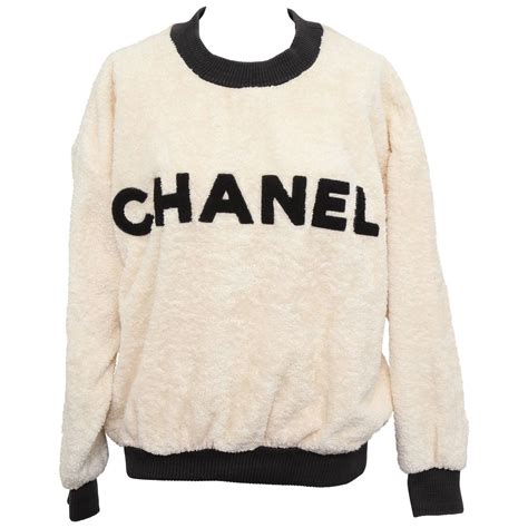 chanel logo sweater|chanel logo sweatshirt.